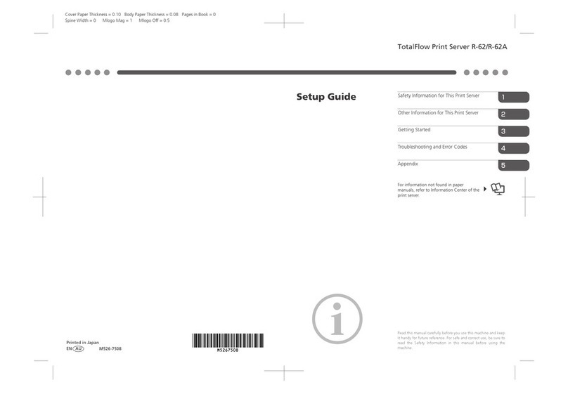 Ricoh TotalFlow Print Server R-62 Setup guide