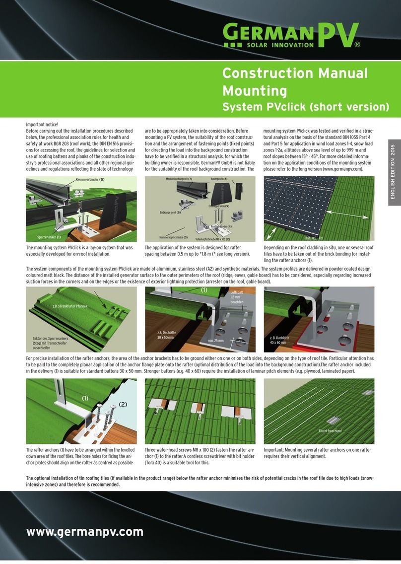 GermanPV PVclick Construction Manual Mounting