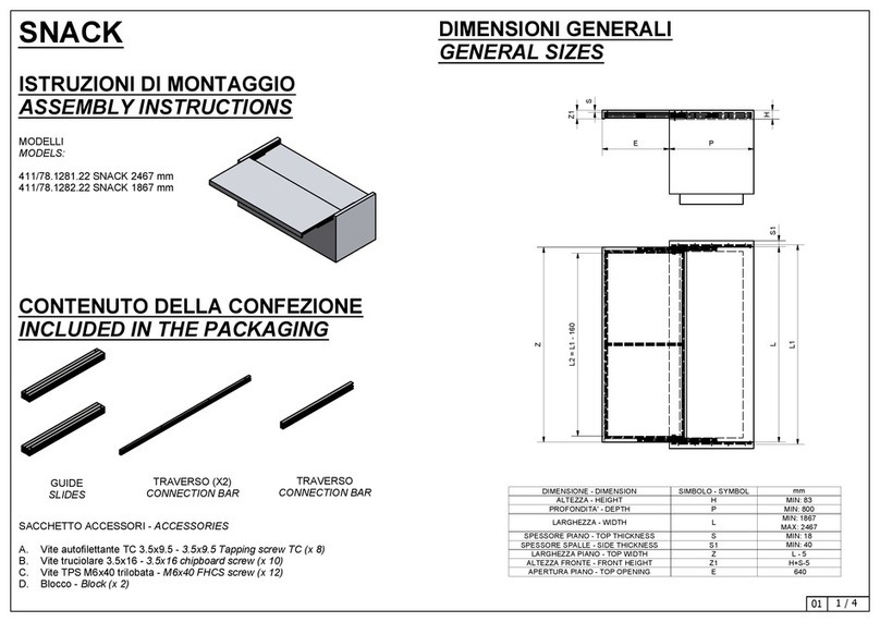 DB GROUP HERRAJES SNACK 411/78.1281.22 User manual