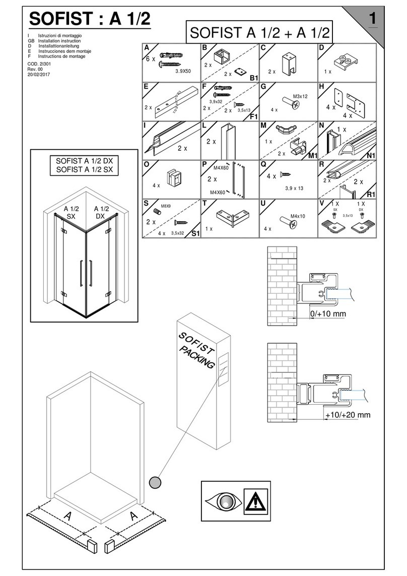 Megius SOFIST A 1/2 Installation instruction