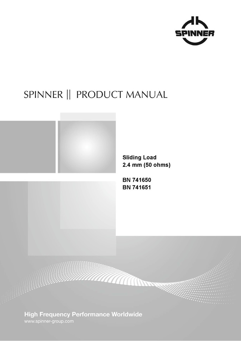 Spinner BN 741650 product manual