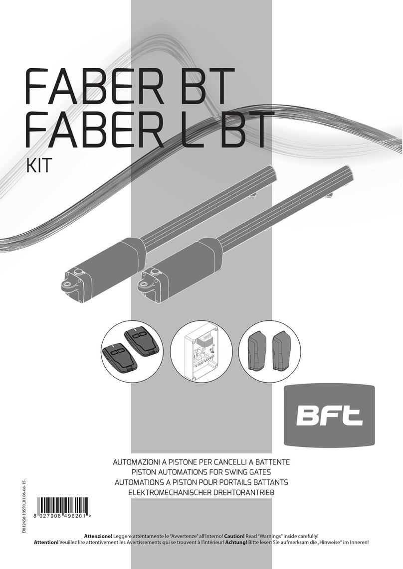 BFT FABER BT manual