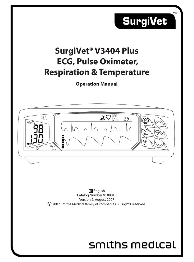 Smiths Medical SurgiVet V3404 Plus User manual Smiths Medical SurgiVet V3404 Plus User manual