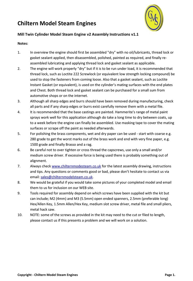 CMS Chiltern Mill Twin Cylinder User manual