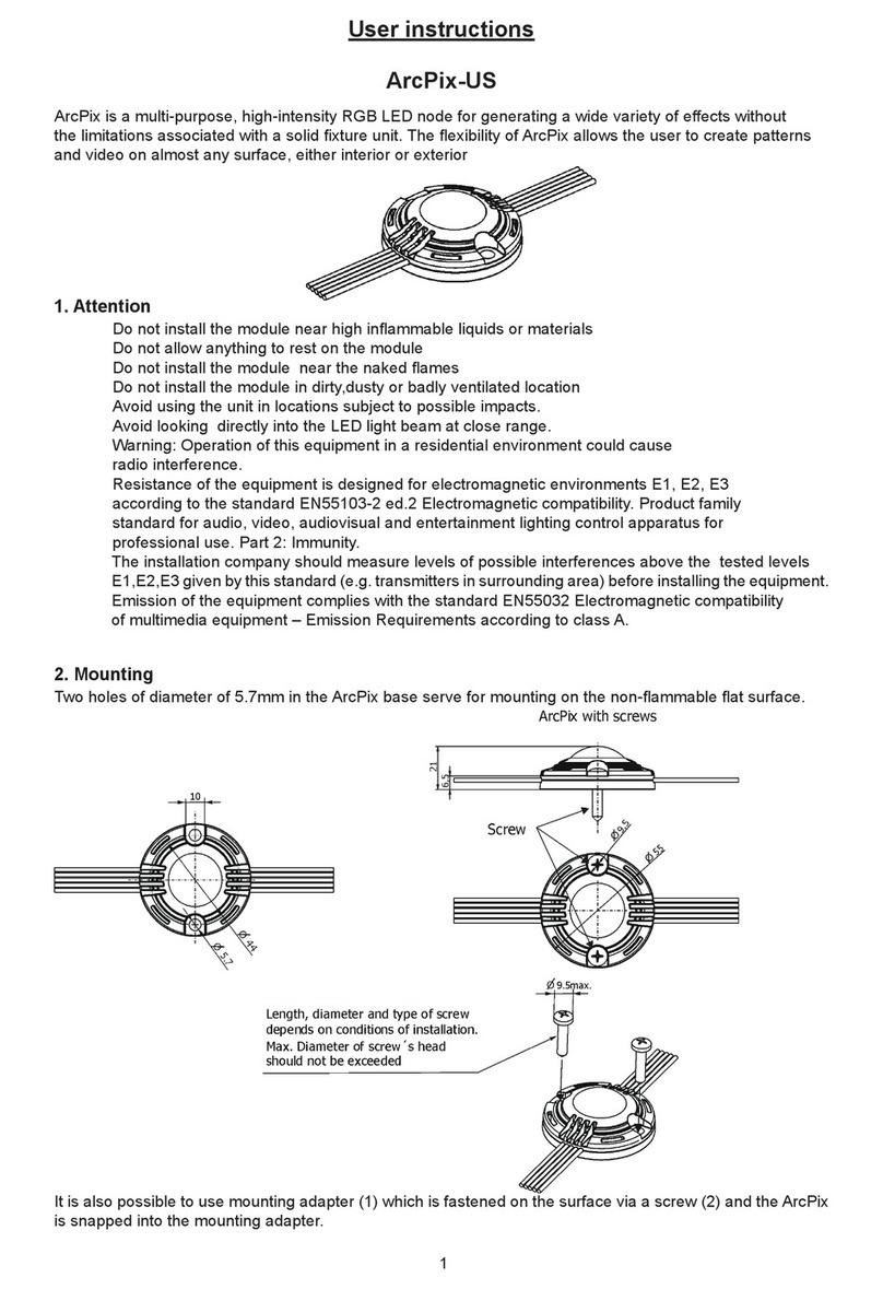 Robe ArcPix-US User manual