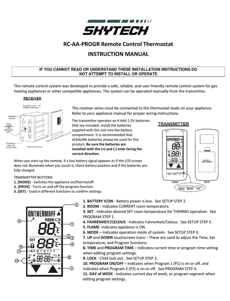 Skytech RC-AA-PROGR instruction manual