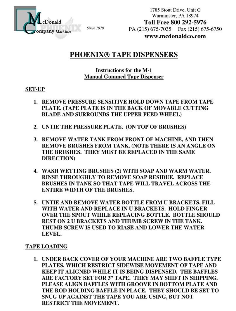 MCDonald PHOENIX M-1 instructions