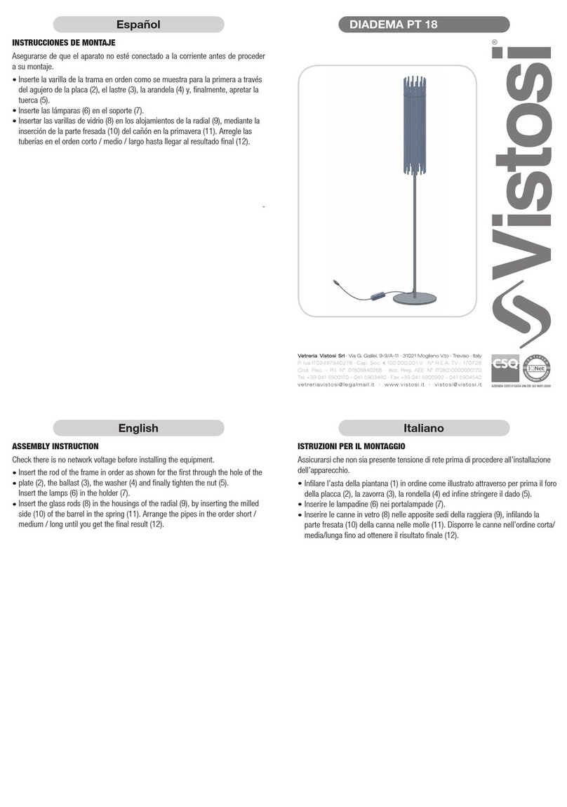 Vistosi DIADEMA PT 18 manual