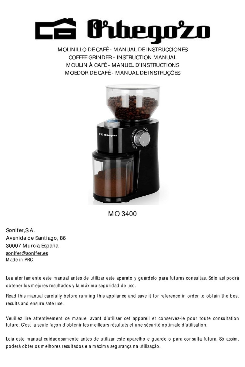 Orbegozo MO 3400 instruction manual