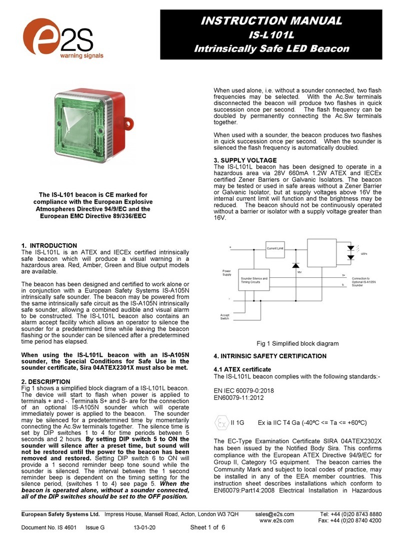 E2S IS-L101L instruction manual