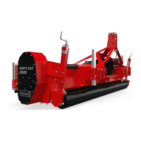 Redexim VERTI-CUT 1600 User manual and parts book