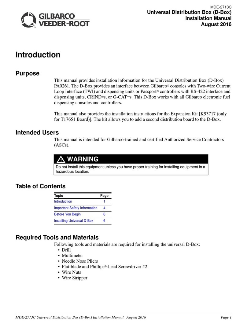 GILBARCO VEEDER-ROOT PA0261 installation manual