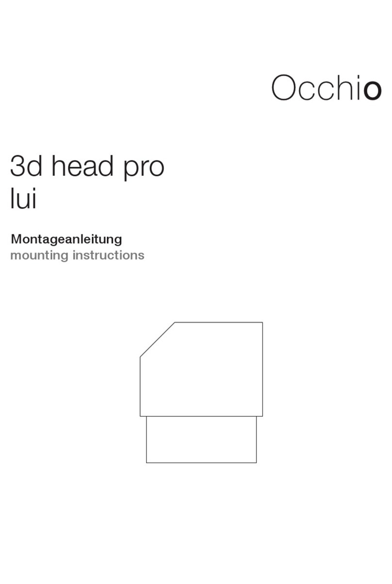 Occhio 3d head pro lui Mounting instructions Occhio 3d head pro lui Mounting instructions