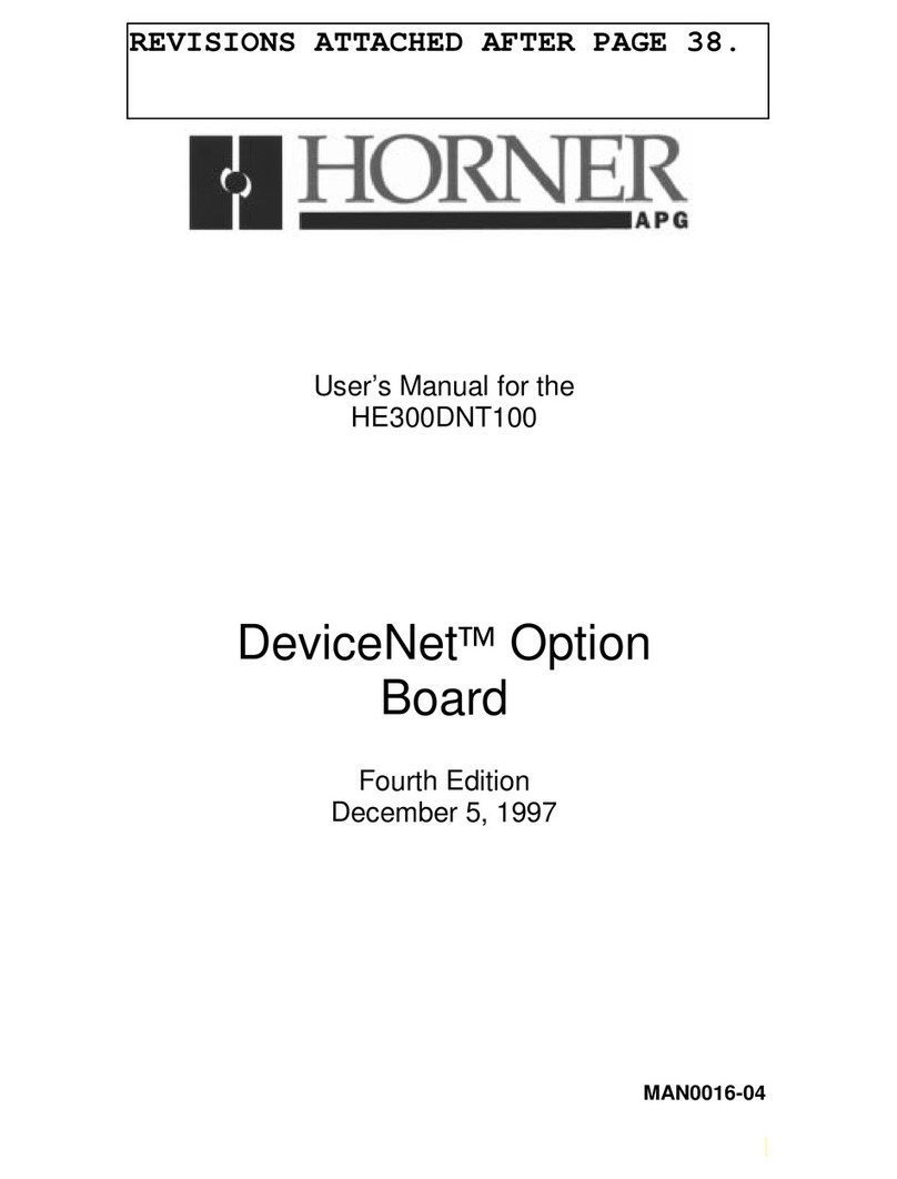 HORNER DeviceNet HE300DNT100 user manual