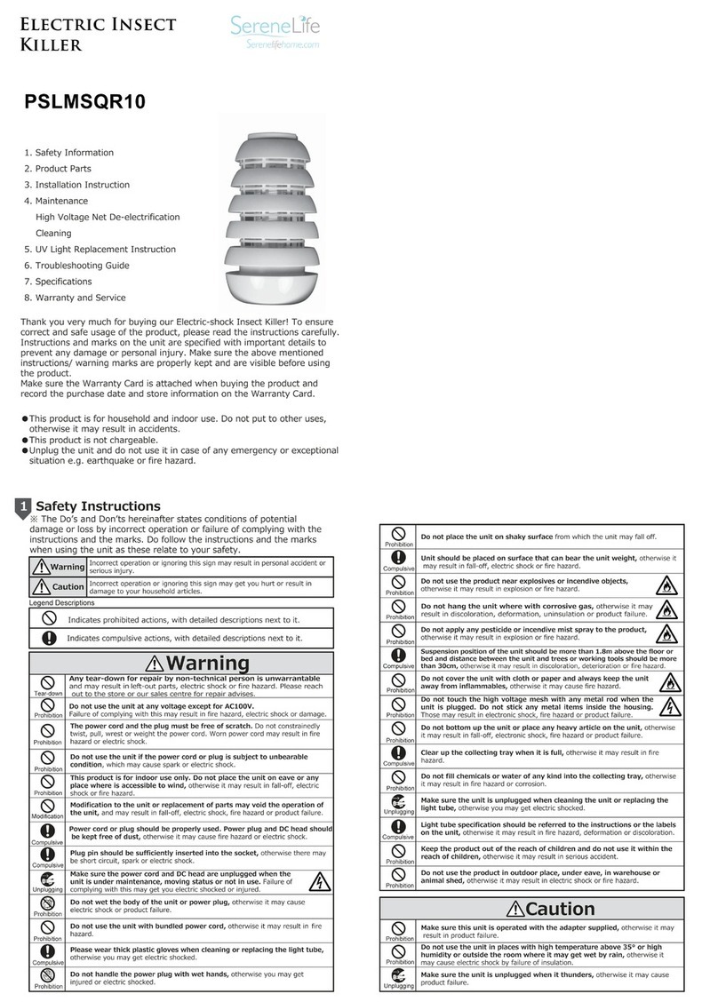 SereneLife PSLMSQR10 manual