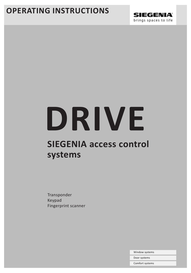 Siegenia DRIVE operating instructions