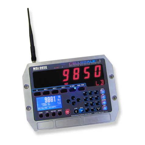 Rice Lake CellScale MSI-9850 User manual