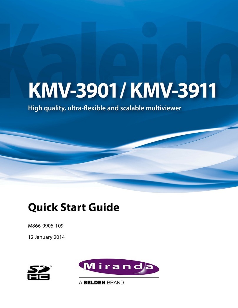 Belden Miranda KMV-3901 User manual