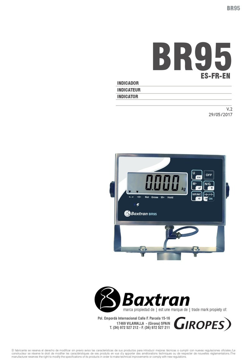 Giropes BAXTRAN BR95 user manual Giropes BAXTRAN BR95 user manual