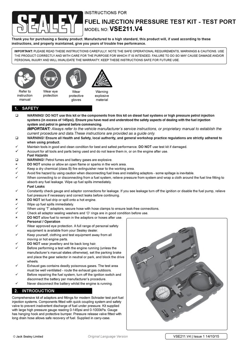 Sealey VSE211.V4 Instructions for
