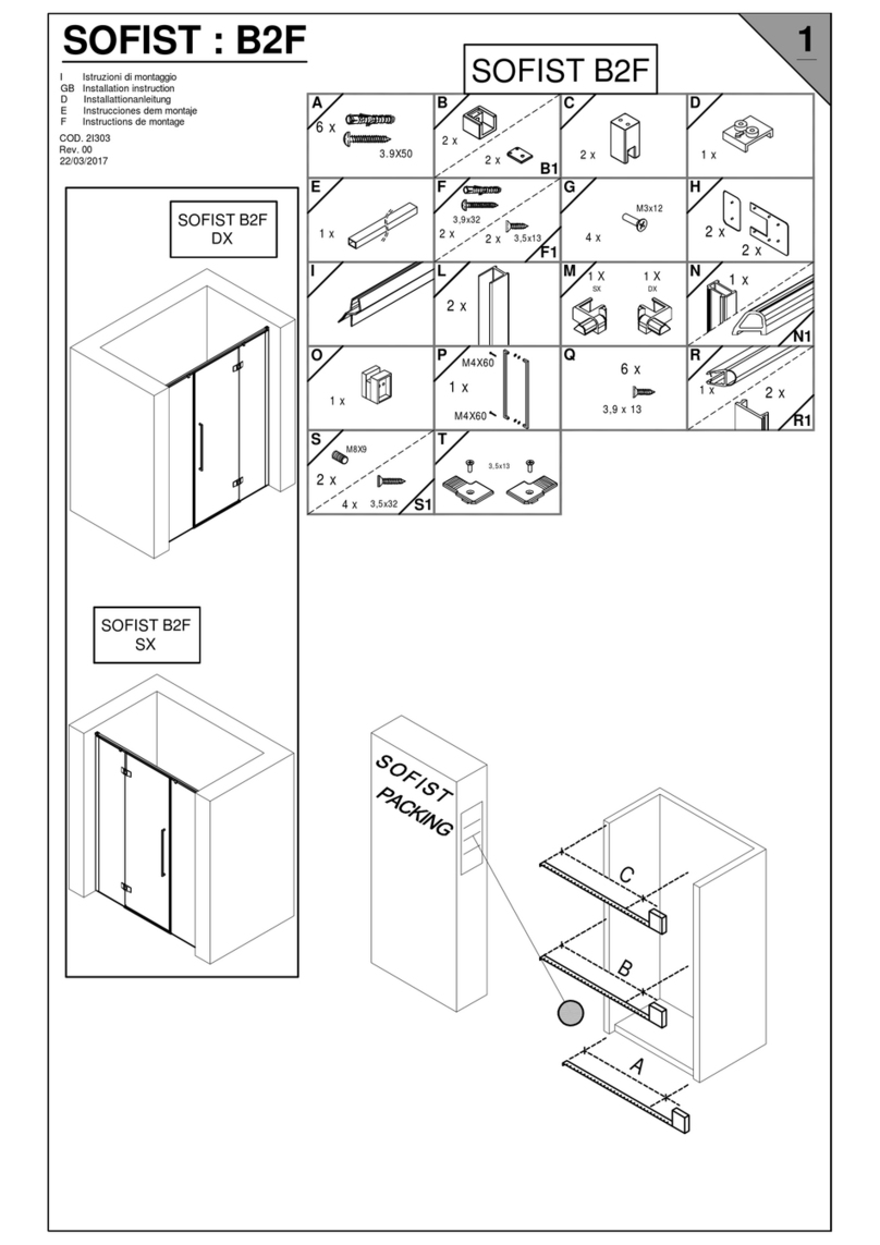Megius SOFIST B2F Installation instruction