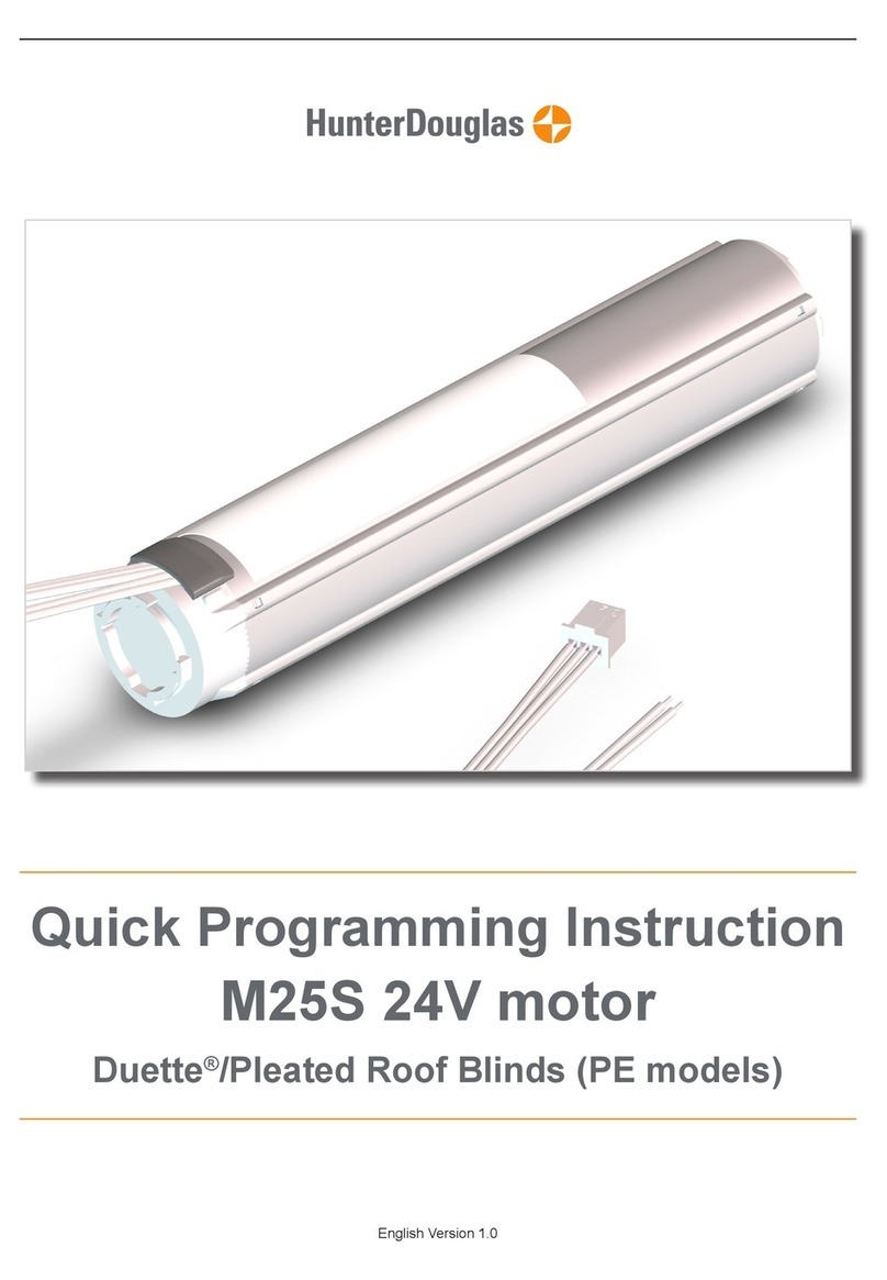 HunterDouglas M25S Quick Programming Instructions