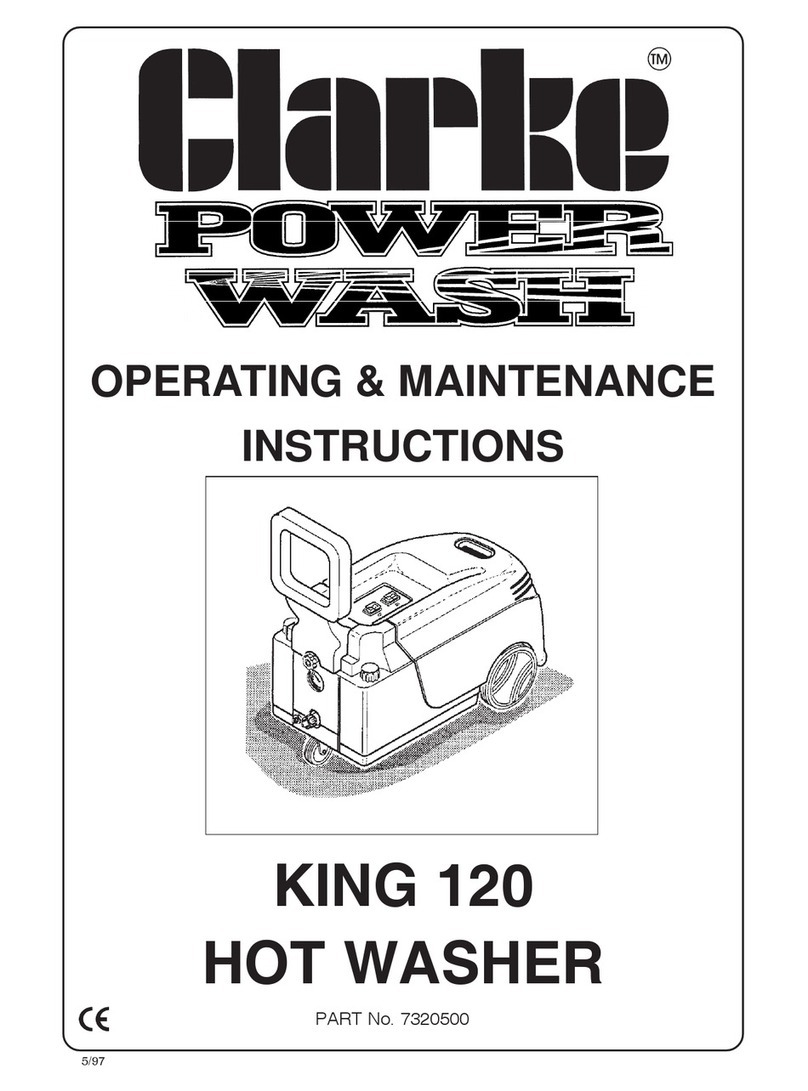 Clarke KING 120 Operating & maintenance instructions