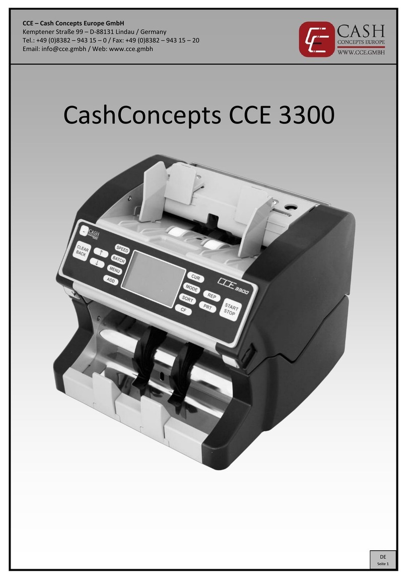 CashConcepts CCE 3300 manual