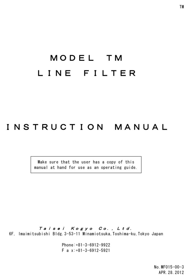 TAISEI KOGYO TM instruction manual