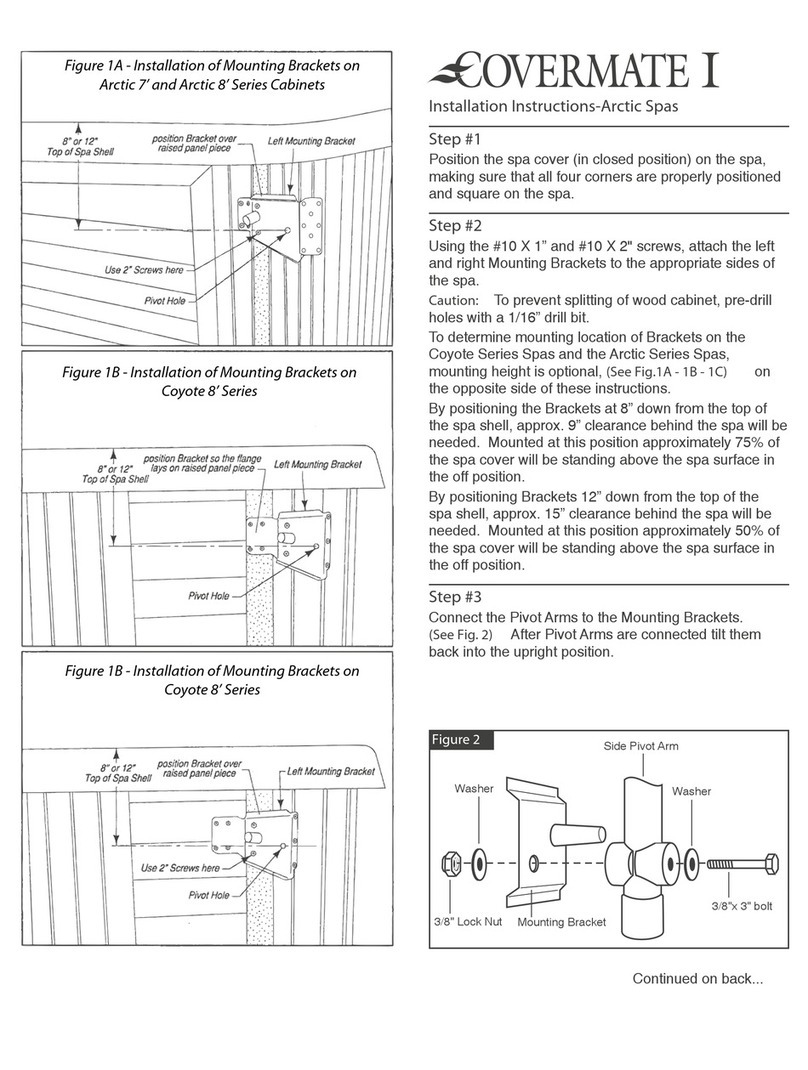 Laguna SPAS COVERMATE I installation instructions