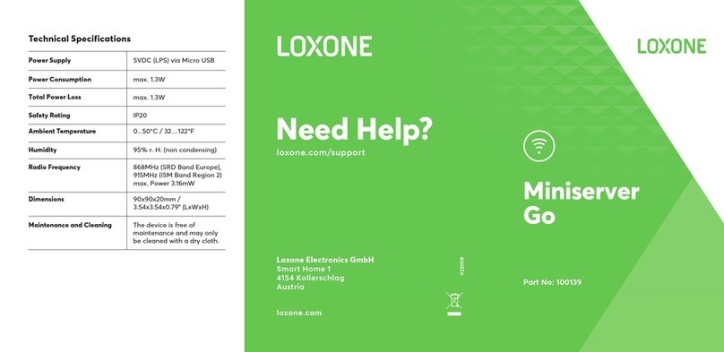 LOXONE Miniserver Go quick start guide