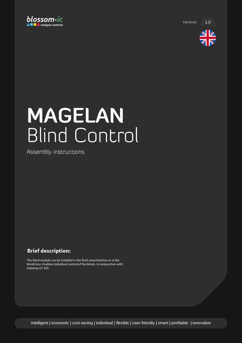 blossom-ic MAGELAN Blind Control Assembly instructions