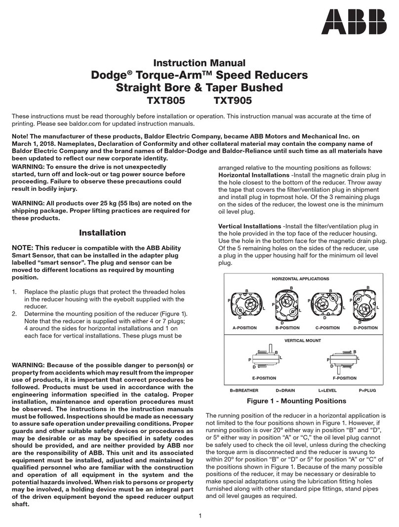 ABB Torque-Arm TXT805 instruction manual