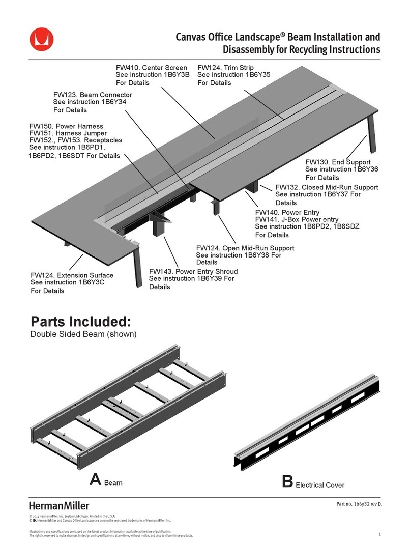 Herman Miller Canvas Office Landscape Installation and Disassembly for Recycling Instructions Herman Miller Canvas Office Landscape Installation and Disassembly for Recycling Instructions