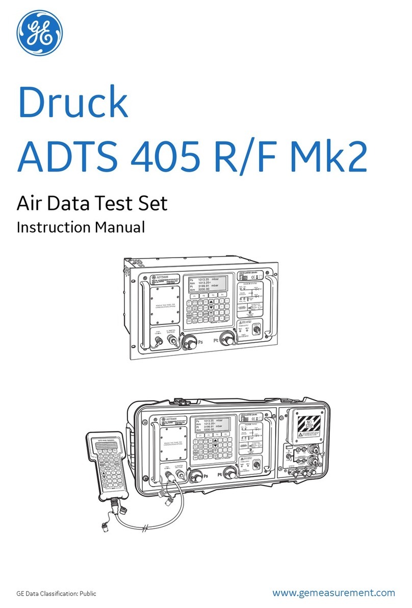 GE Druck ADTS 405 R Mk2 User manual