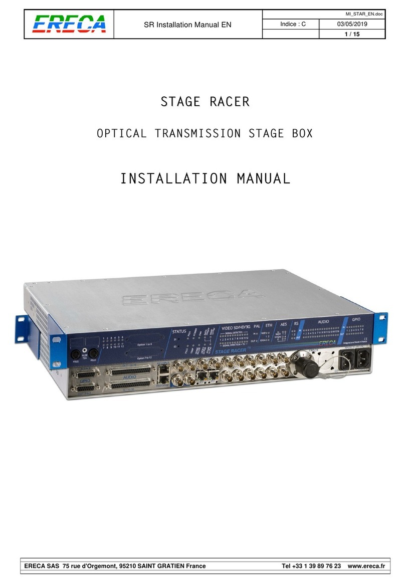 ERECA Stage Racer installation manual
