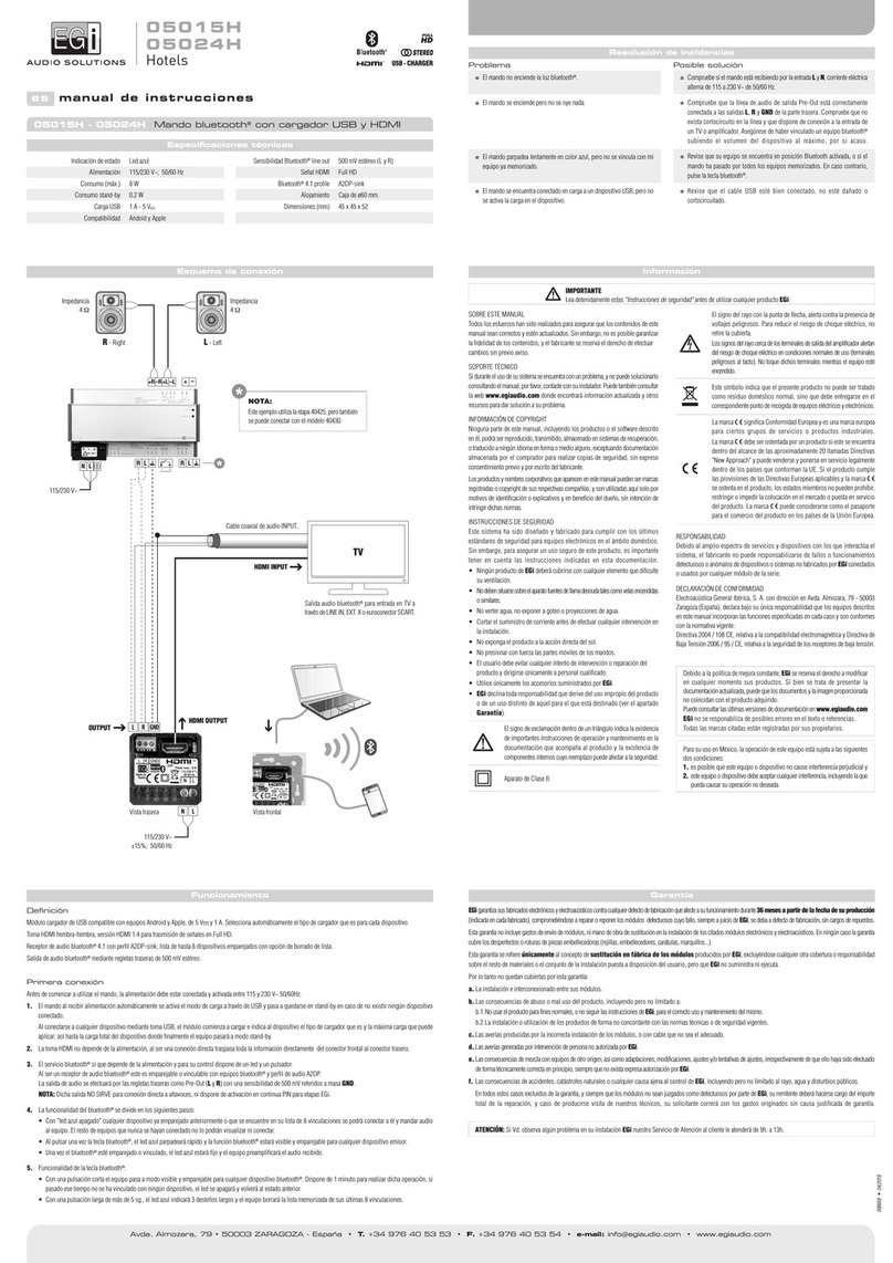 EGi 05015H User manual