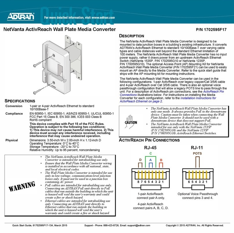 ADTRAN NetVanta ActivReach quick start