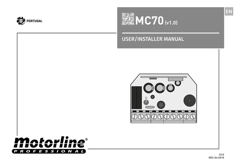 Motorline professional MC70 Instruction Manual