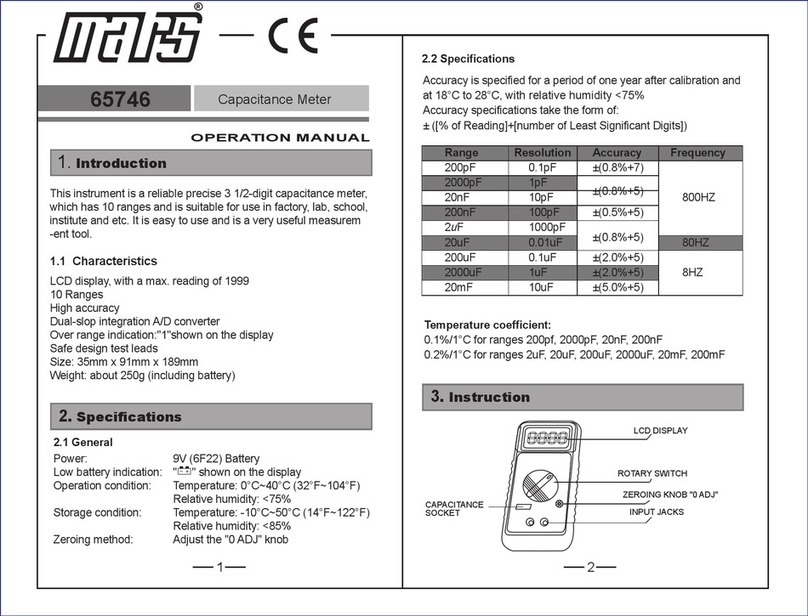 Mars 65746 User manual