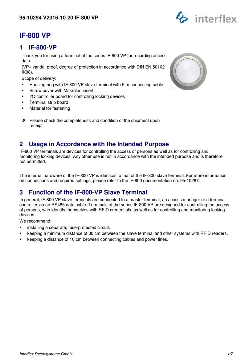 Interflex IF-800 VP manual