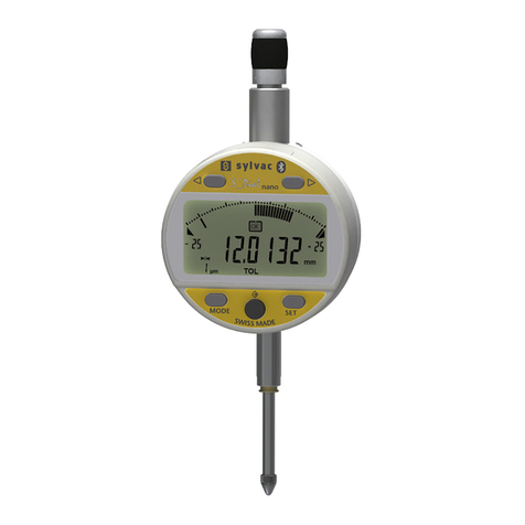 Sylvac S Dial WORK ANALOG NANO Smart User manual
