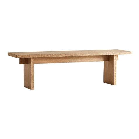 Crate&Barrel Paradox Bench quick start guide Crate&Barrel Paradox Bench quick start guide