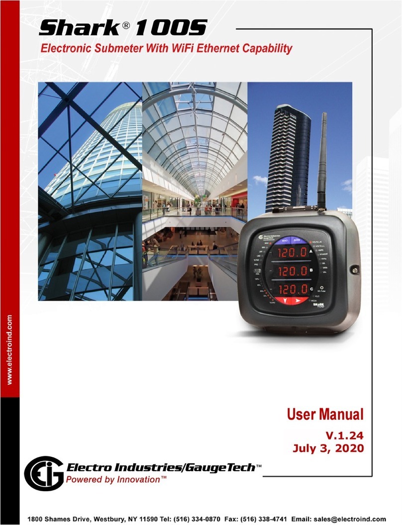 Electro Industries/GaugeTech Shark 100S User manual