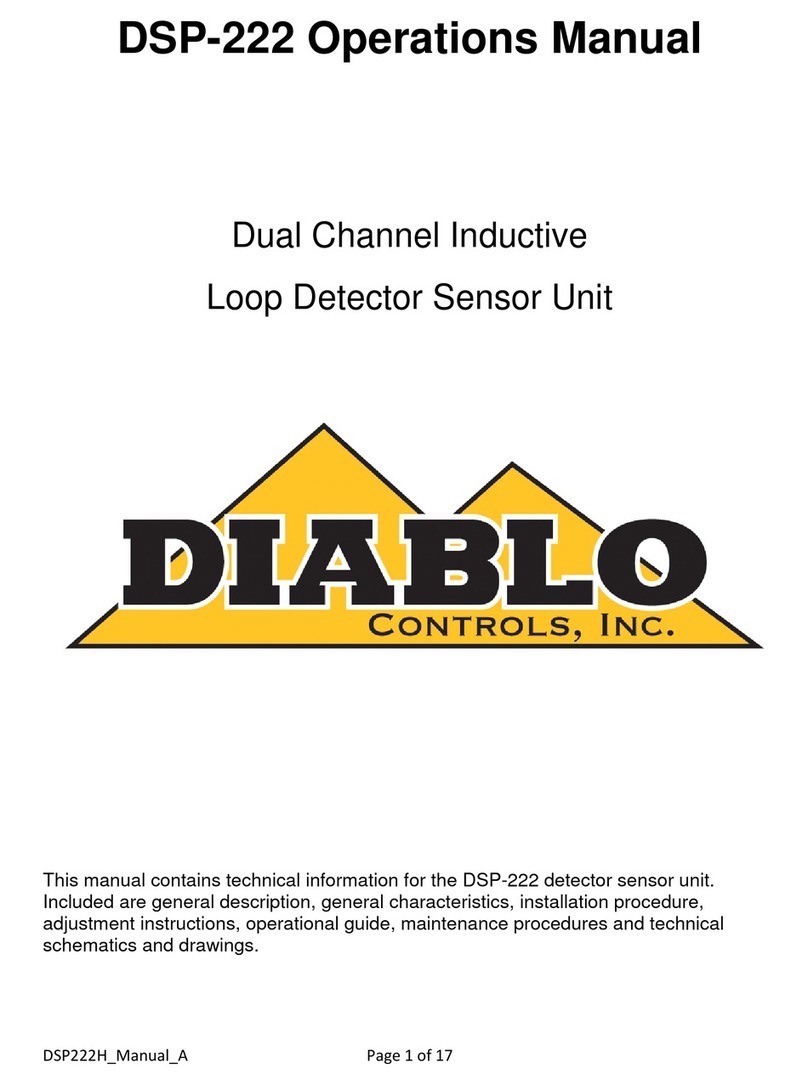 Diablo Controls DSP-222 Operation manual