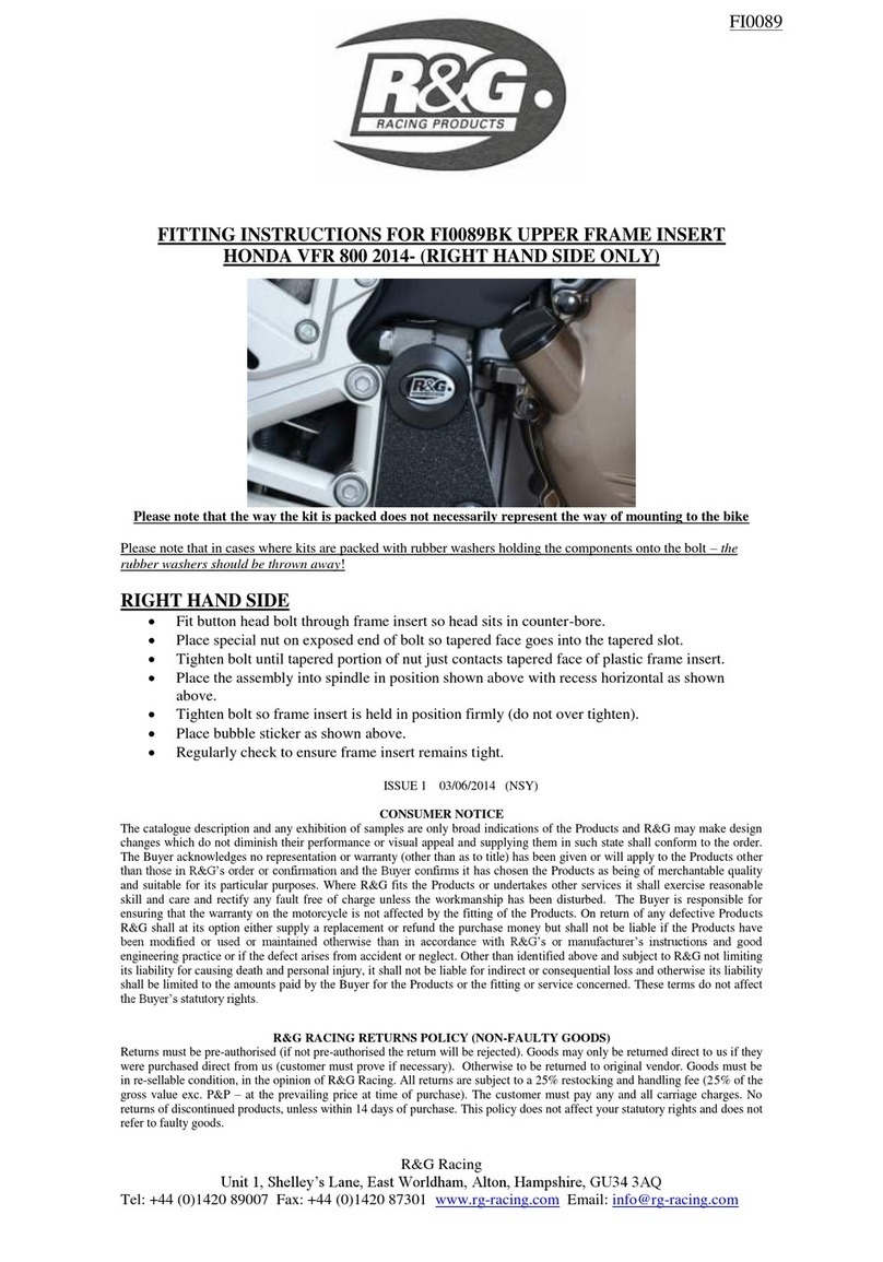 R&G FI0089BK User manual