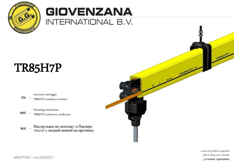 Giovenzana TR85H7P Mounting instructions