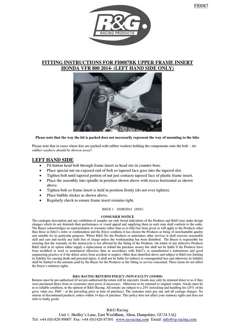 R&G FI0087BK Fitting instructions