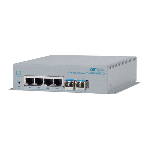 Omnitron Systems Technology OmniConverter 10GPoEBT/M quick start guide Omnitron Systems Technology OmniConverter 10GPoEBT/M quick start guide