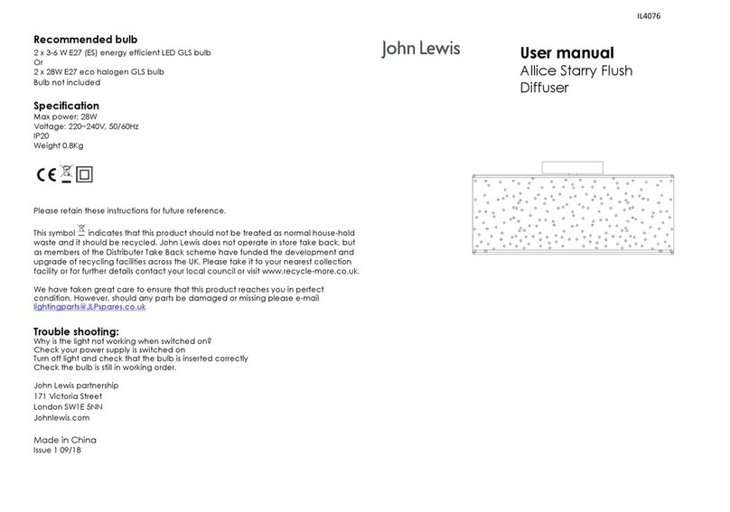 John Lewis Allice Starry Flush user manual